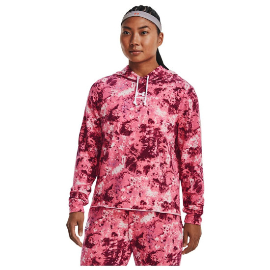 Under Armour Γυναικεία μακρυμάνικη μπλούζα Rival Terry Print Hoodie Under Armour Γυναικεία μακρυμάνικη μπλούζα Rival Terry Print Hoodie